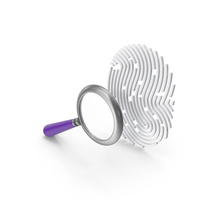 Magnify Glass Finger Print PNG & PSD Images