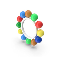 Multi Color Round Balloons Around Circle PNG & PSD Images