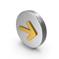 Metal Arrow Right Icon PNG & PSD Images