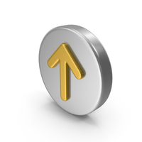 Metal Arrow Up Icon PNG & PSD Images