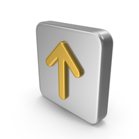 Metal Arrow Up Icon PNG & PSD Images