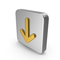 Metal Arrow Down Icon PNG & PSD Images