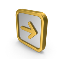 Metal Arrow Right Icon PNG & PSD Images