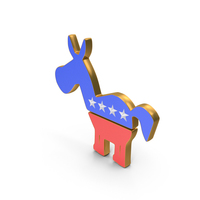 Democratic Party Toon No White Line USA PNG & PSD Images