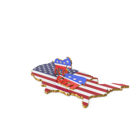 Dominant Democratic Polity On Map USA PNG & PSD Images