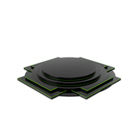 Black Podium Green Light. PNG & PSD Images