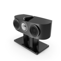 Bowers & Wilkins HTM1 D3 Gloss Black On FS HTM D3 Black PNG & PSD Images
