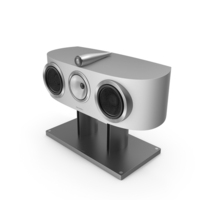 Bowers & Wilkins HTM1 D3 Satin White On FS HTM D3 Silver PNG & PSD Images
