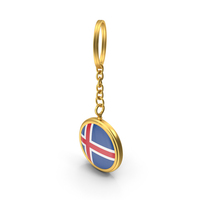 Keychain Flag Iceland PNG & PSD Images