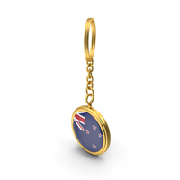 Keychain Flag New Zealand PNG & PSD Images