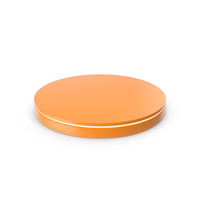 Orange Round, Display Stand Strip Led Light For Product Presentation. PNG & PSD Images