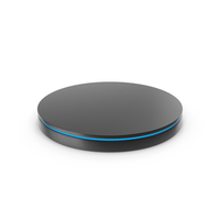 Black Round, Display Stand Strip Led Light For Product Presentation. PNG & PSD Images