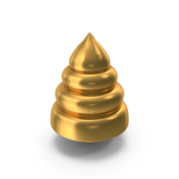 Christamas Tree Icon Gold PNG & PSD Images