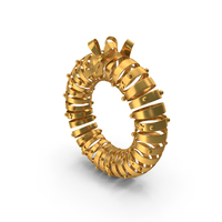 Christmas Wreath Icon Gold PNG & PSD Images