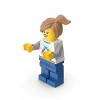 Lego Minifigure Female Arms Middle PNG & PSD Images