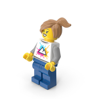 Lego Mini Figure Female PNG & PSD Images