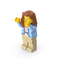 Lego Minifigure Female Arms Up PNG & PSD Images