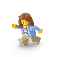 Lego Minifigure Female Running PNG & PSD Images