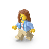 Lego Minifigure Female Walking PNG & PSD Images
