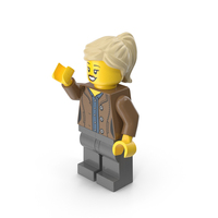 Lego Mini Figure Female Arm Up PNG & PSD Images