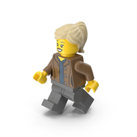 Lego Minifigure Female Walking PNG & PSD Images