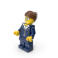 Lego Minifigure Female Bent Up PNG & PSD Images