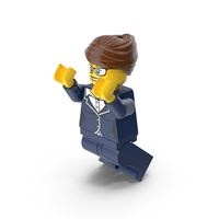 Lego Minifigure Female Jumping PNG & PSD Images