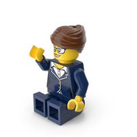 Lego Mini Figure Female 4 Sitting Arm Up PNG & PSD Images