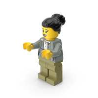Lego Mini Figure Female Arms Middle PNG & PSD Images