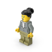 Lego Mini Figure Female Neutral PNG & PSD Images