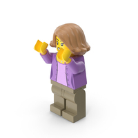 Lego Minifigure Female Arms Up PNG & PSD Images