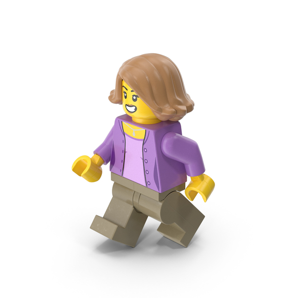 Lego Minifigure Female Walking PNG & PSD Images