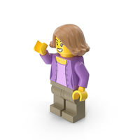 Lego Minifigure Female Arm Up PNG & PSD Images