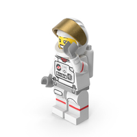 Lego Female Astronaut Arm Up PNG & PSD Images