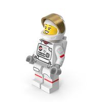 Lego Female Astronaut Bent Up PNG & PSD Images