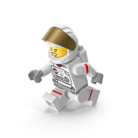 Lego Female Astronaut Running PNG & PSD Images