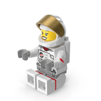 Lego Female Astronaut Sitting Arms Middle PNG & PSD Images