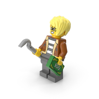 Lego Minifigure Female Crook Bent Up PNG & PSD Images