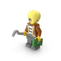 Lego Minifigure Female Crook Neutral PNG & PSD Images