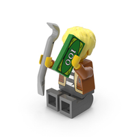 Lego Minifigure Female Crook Sitting Arms Up PNG & PSD Images