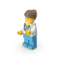Lego Minifigure Female Doctor Arm Middle PNG & PSD Images