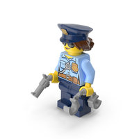 Lego Mini Figure Female Police Neutral PNG & PSD Images