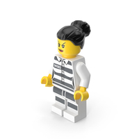 Lego Minifigure Female Prisoner Neutral PNG & PSD Images