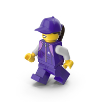 Lego Minifigure Female Sport Walking PNG & PSD Images
