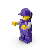 Lego Mini Figure Female Sport Arms Middle PNG & PSD Images