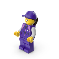 Lego Minifigure Female Sport Bent Up PNG & PSD Images