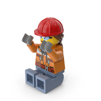 Lego Female Worker PNG & PSD Images