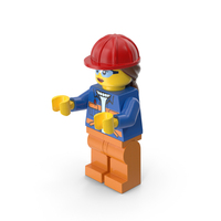 Lego Female Worker 2 Arms Middle PNG & PSD Images