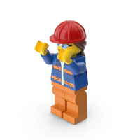 Lego Female Worker 2 Arms Up PNG & PSD Images