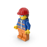 Lego Female Worker Neutral PNG & PSD Images